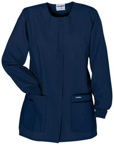 Women's Navy Scrub Jacket