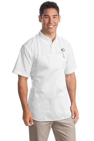 Mid Length White Apron