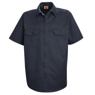 Work Shirt Short Sleeve Navy 50/50