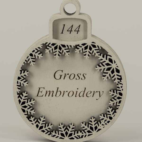 Laser Engraved Wood Personalized Ornament