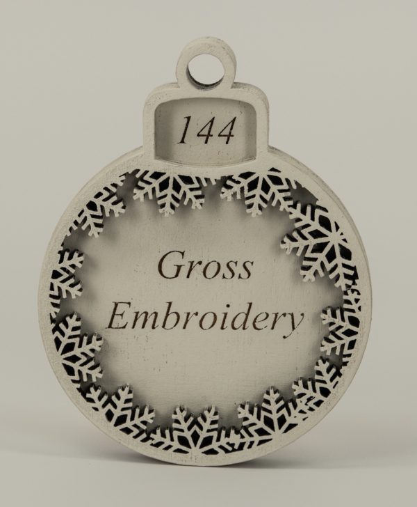 Laser Engraved Wood Personalized Ornament