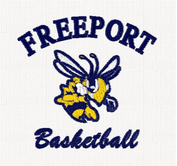 Freeport Basketball Embroidered Bee Emblem - Various Garments
