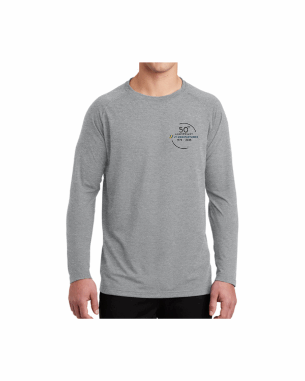 Long Sleeve T-Shirt Poly/Spandex - JV Manufacturing 50th Anniv