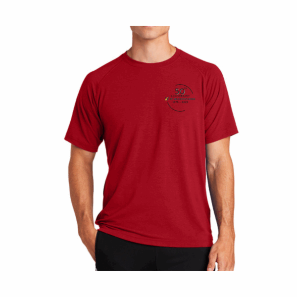 Short Sleeve T-Shirt Poly/Spandex - JV Manufacturing 50th Anniversary