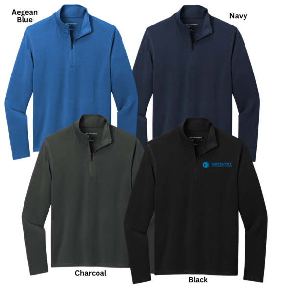 1/4 Zip Microterry Pullover  Catalyst Connection