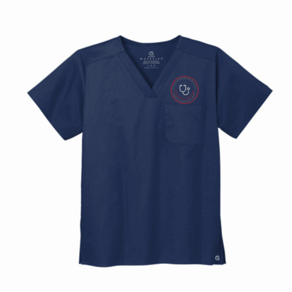 Scrub Top Unisex Chest Pocket - NWCTC