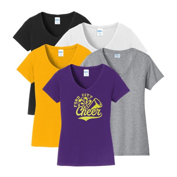 Ladies V-Neck T-Shirt - FC Youth Football